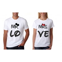 Sada tričiek - Mr-Mrs-Love